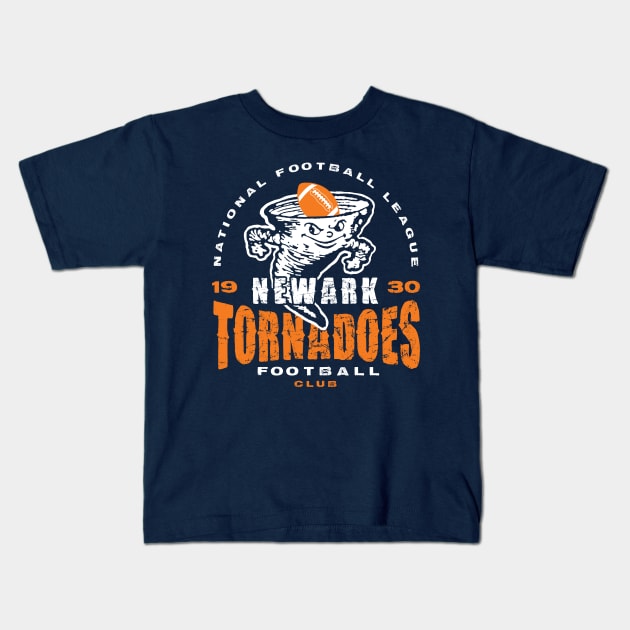 Newark Tornadoes Football Kids T-Shirt by MindsparkCreative